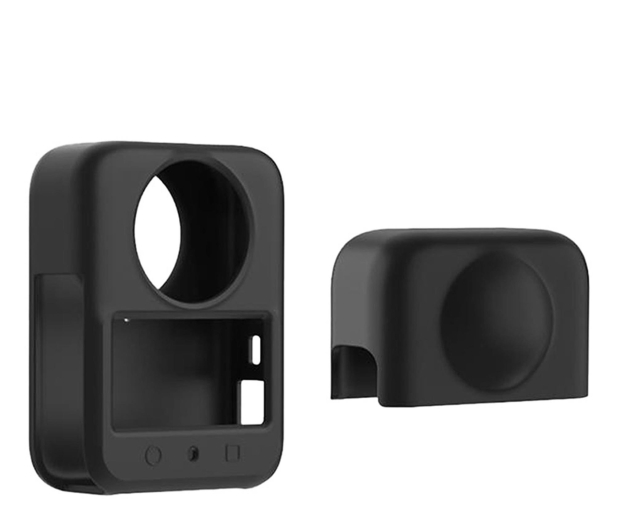 Puluz Silikonowa osłona z soczewką do DJI Osmo 360 (Czarna) - 1508890 - zdjęcie